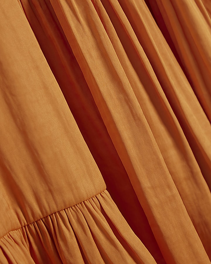 Yellow Satin Sleeveless Top