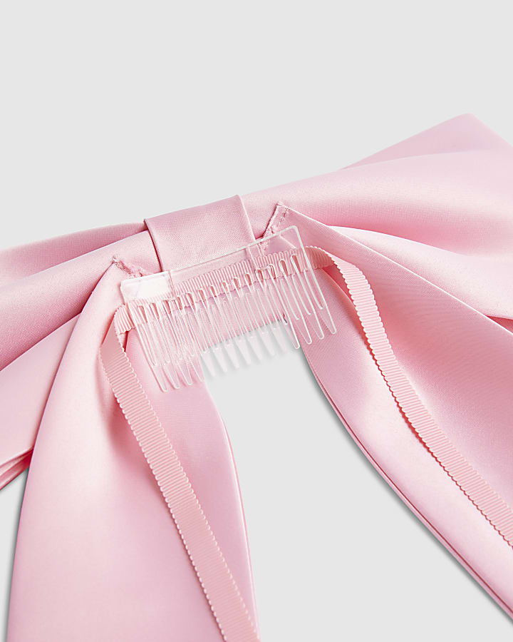 Pink Aubree Occasion Bow Hair Tie