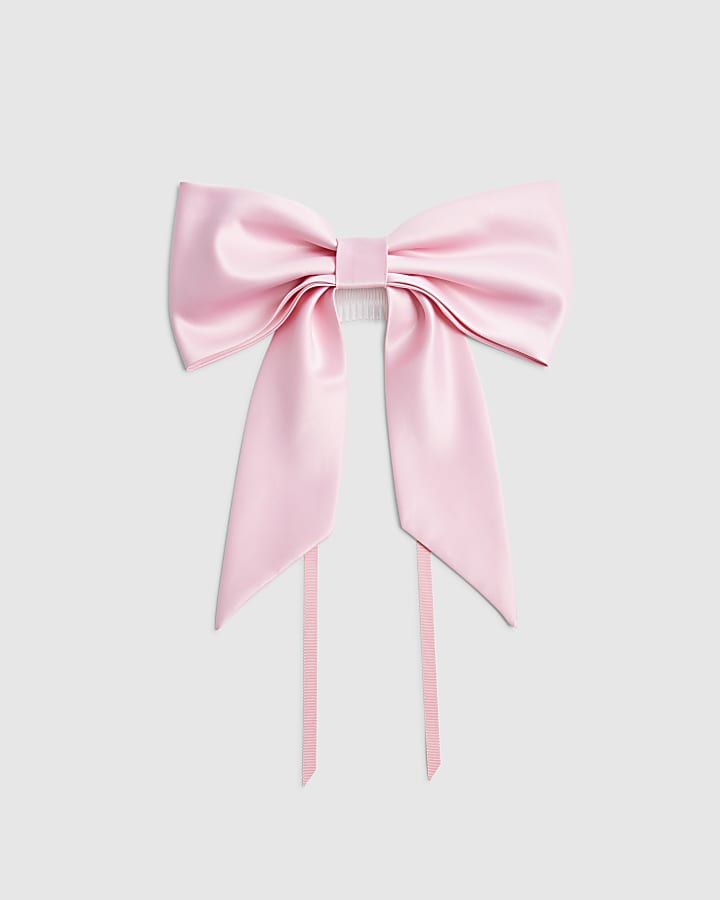 Pink Aubree Occasion Bow Hair Tie