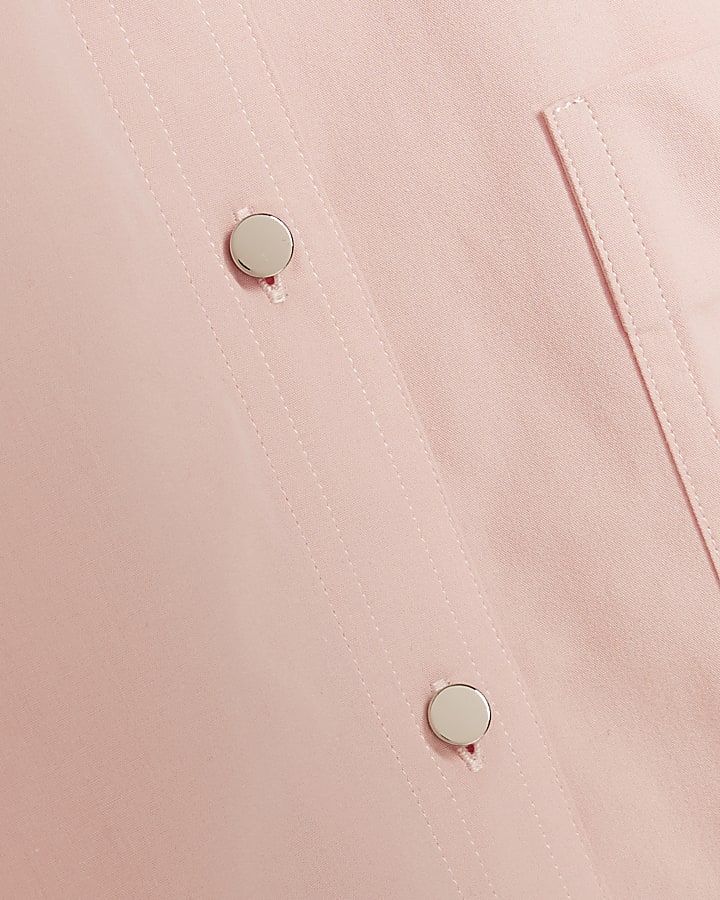 Pink Cinch Back Shirt