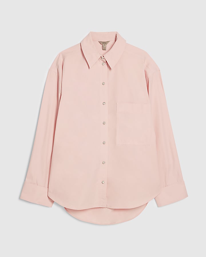 Pink Cinch Back Shirt