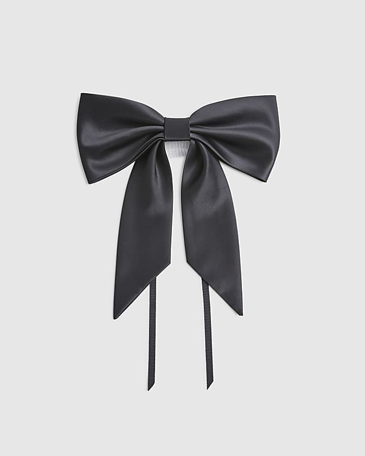 Black Kendal Occasion Bow Hair Tie