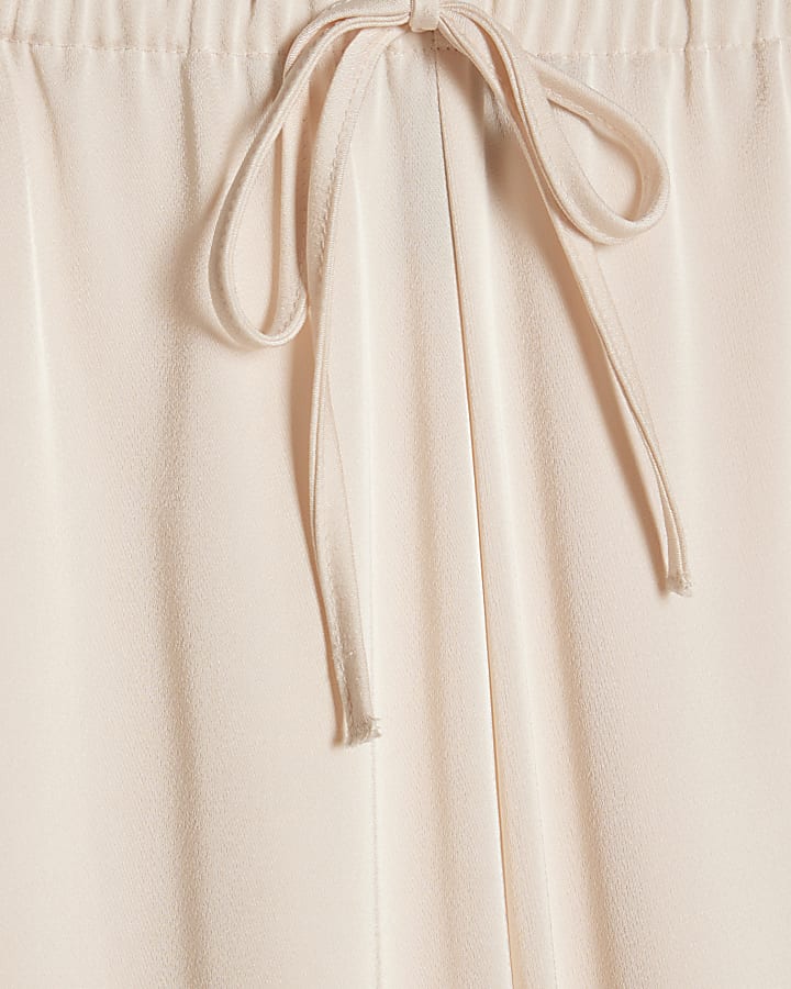 Cream Satin Trousers