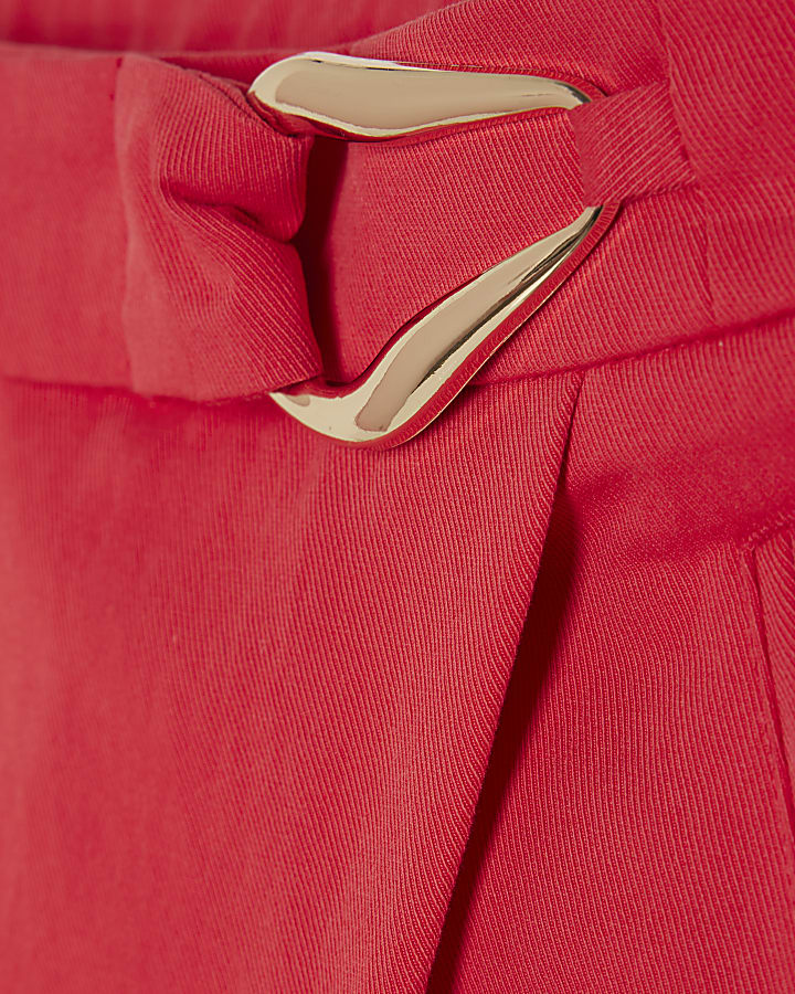 Red Utility Skort