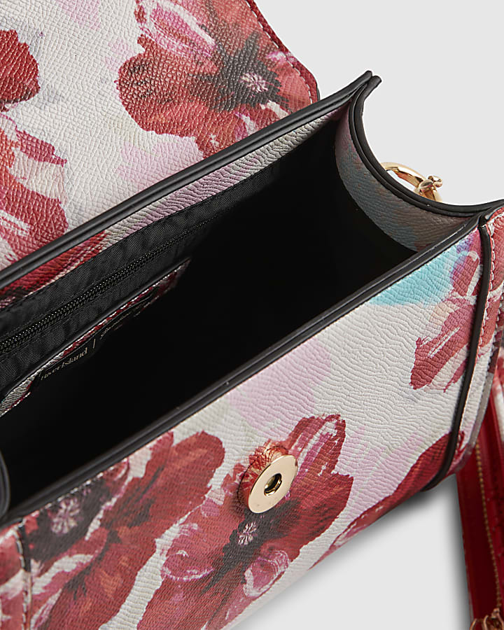 Pink Mini Floral Charm Tote Bundle Bag