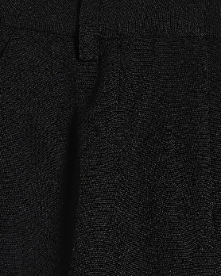 Black Tailored Tapered Trousers