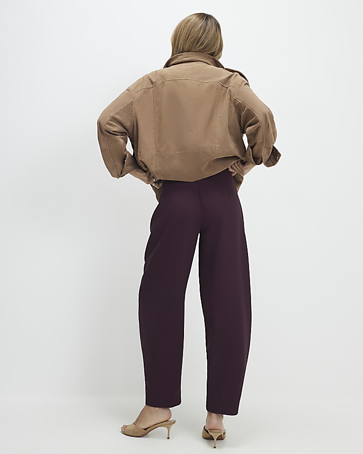 Red Tailored Hareem Trousers