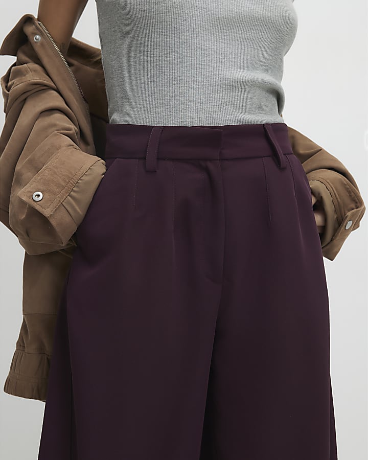 Red Tailored Hareem Trousers