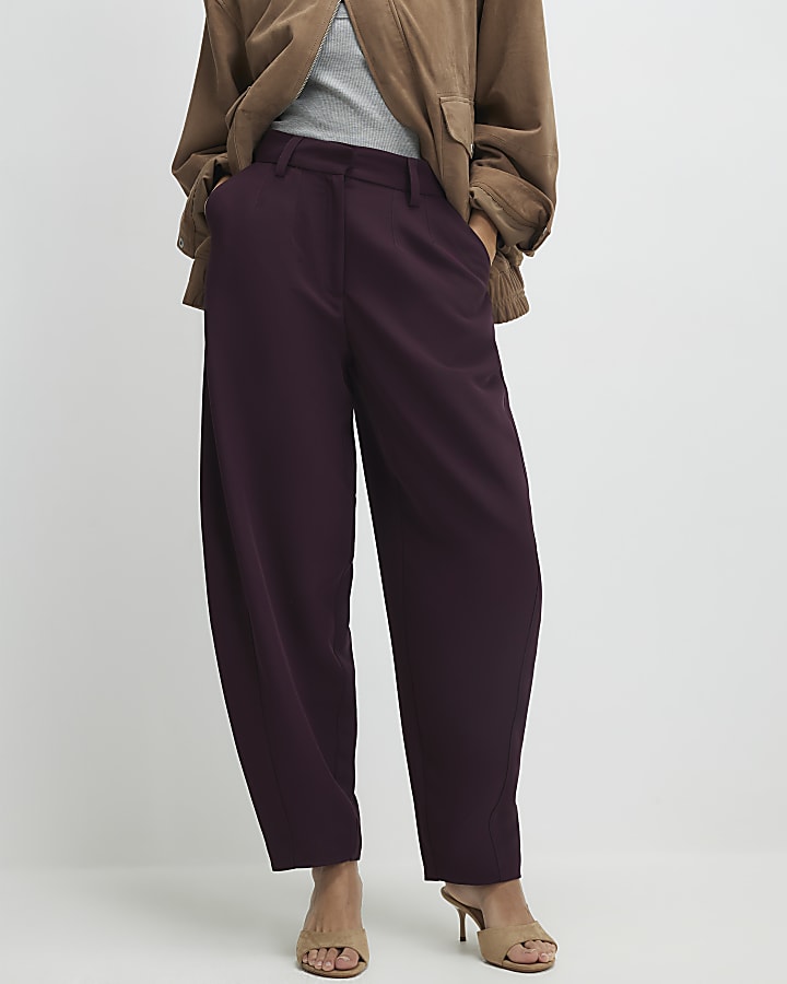 Red Tailored Hareem Trousers