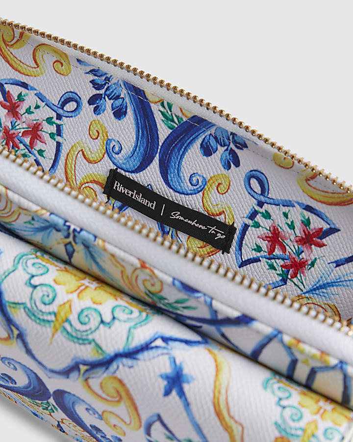 Blue Sunglasses Phone Card Pouch