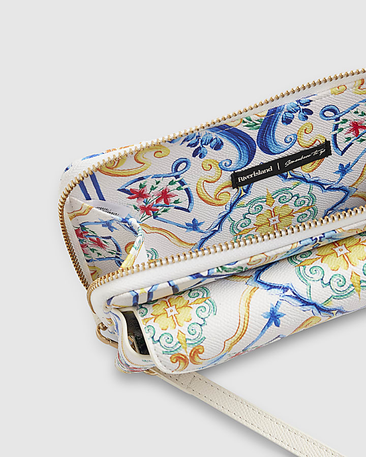 Blue Sunglasses Phone Card Pouch