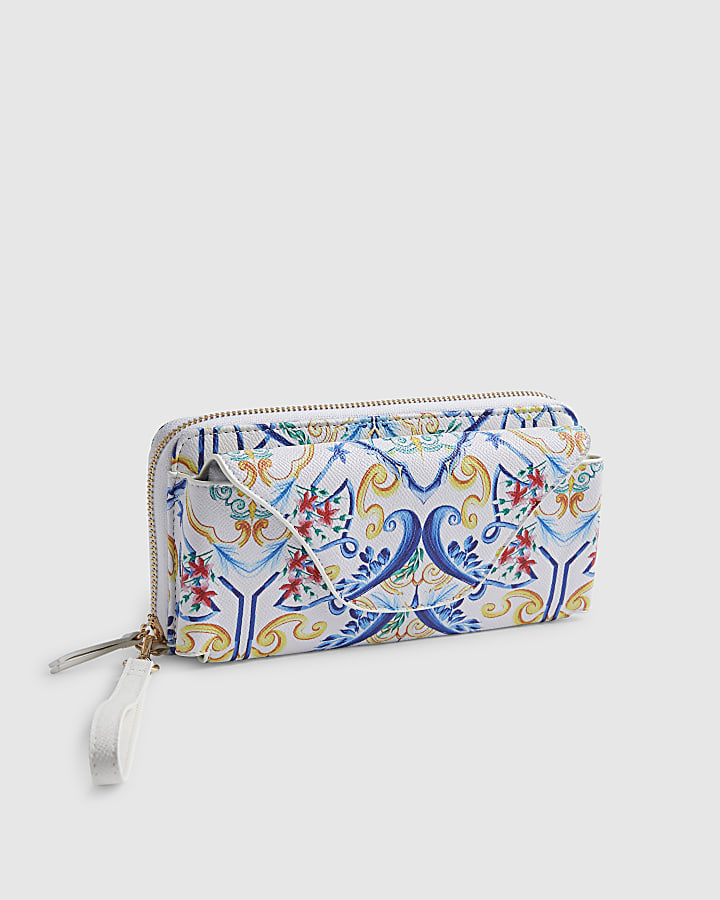 Blue Sunglasses Phone Card Pouch