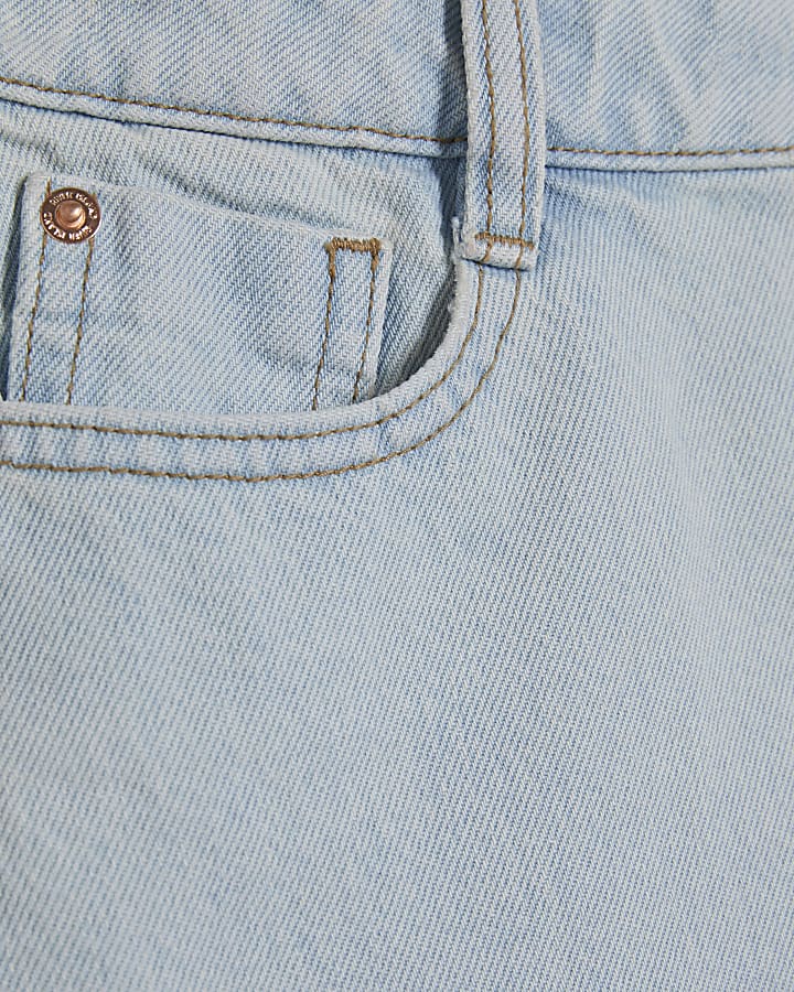 Blue Denim Mini Skirt