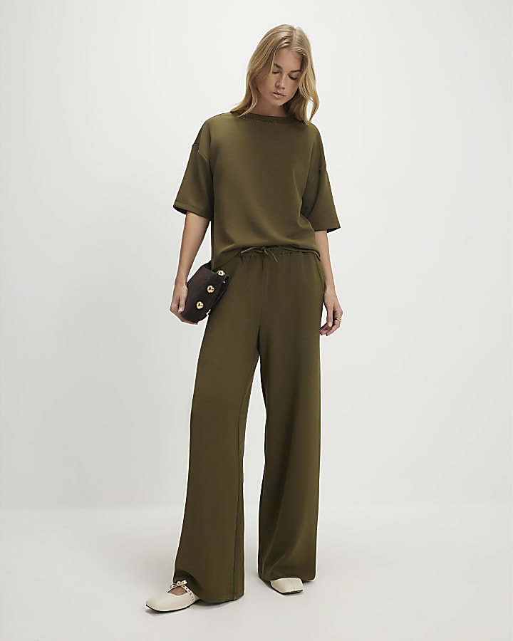 Khaki Premium Whipstitch T-Shirt