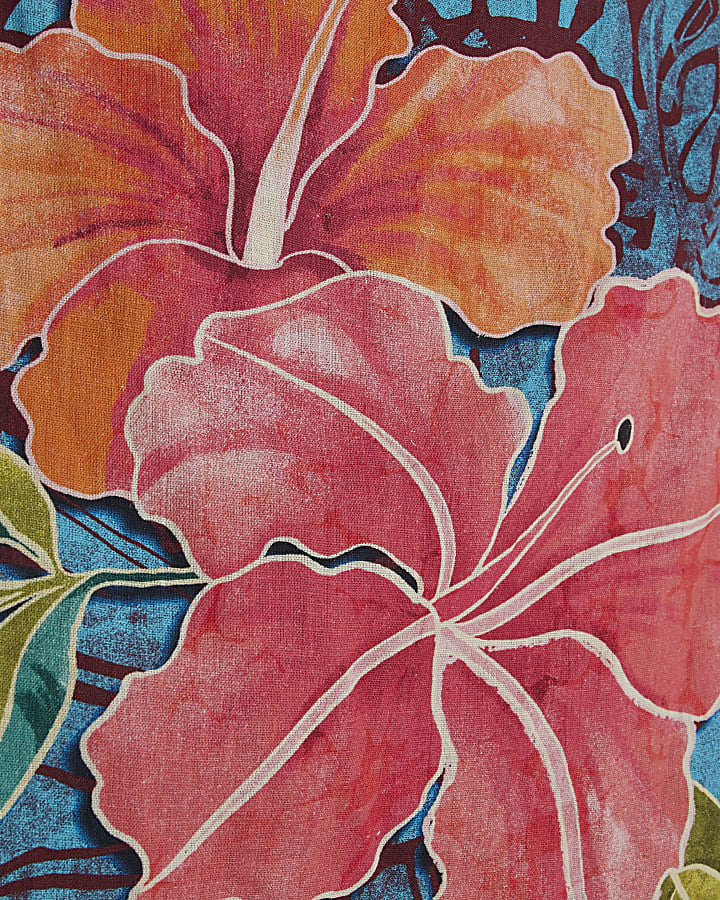 Blue Wrap Mini Playsuit