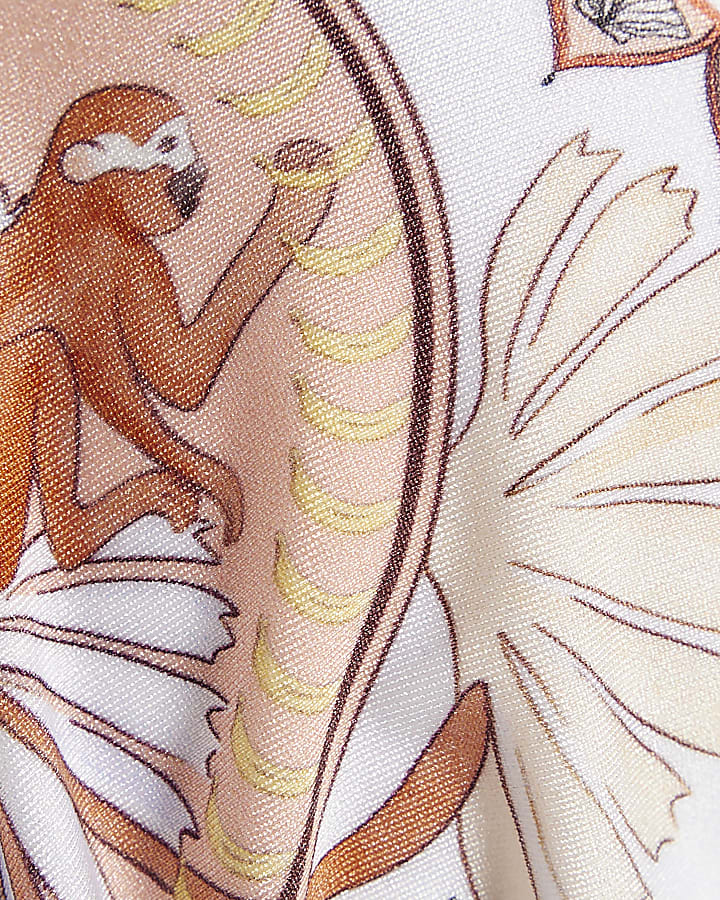 Blue Reversible Triangle Bikini Top