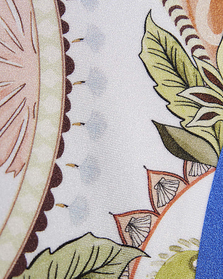 Blue Reversible Tie Side Bikini Bottoms