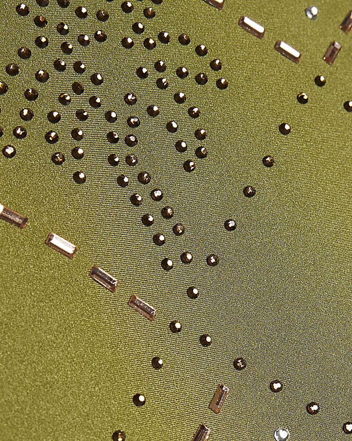 Khaki Diamante Bikini Bottom