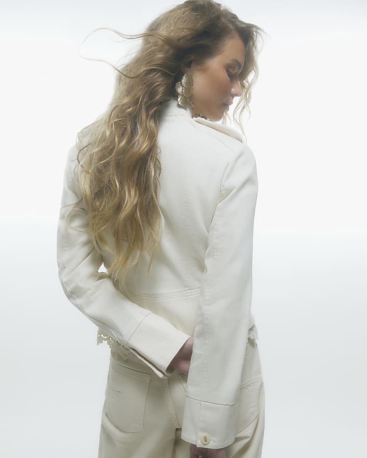 Cream Washed Drummer Jacket