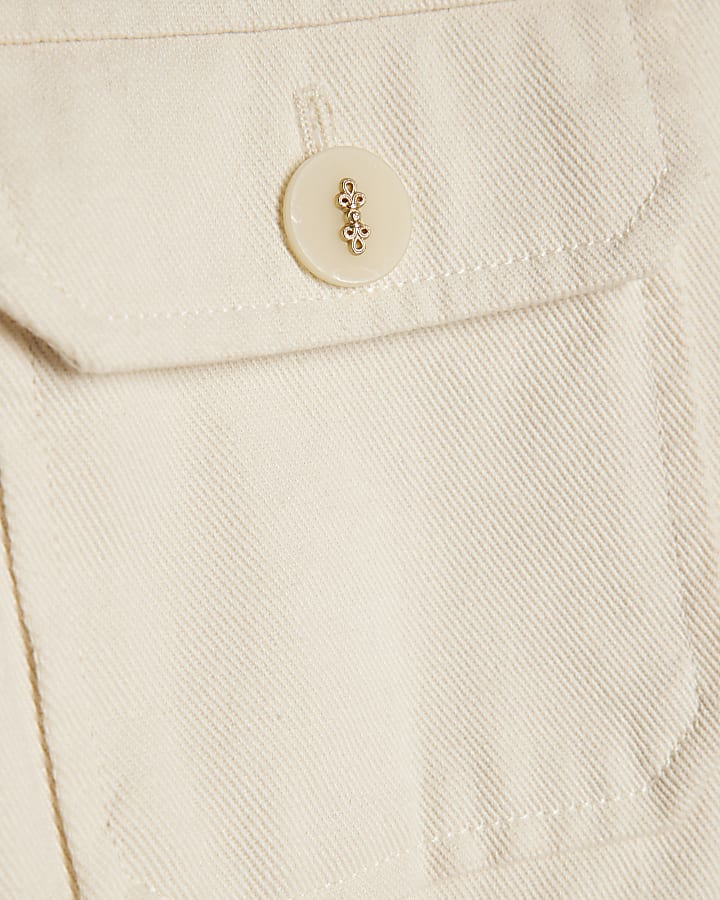 Cream Washed Drummer Jacket