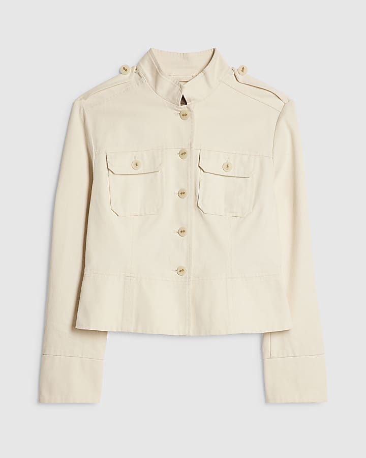 Cream Washed Drummer Jacket