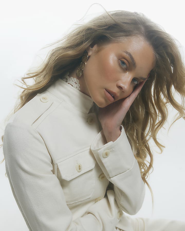 Cream Washed Drummer Jacket