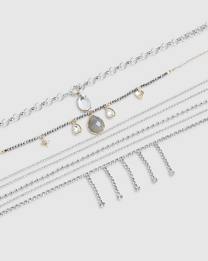 Silver Layered Necklace