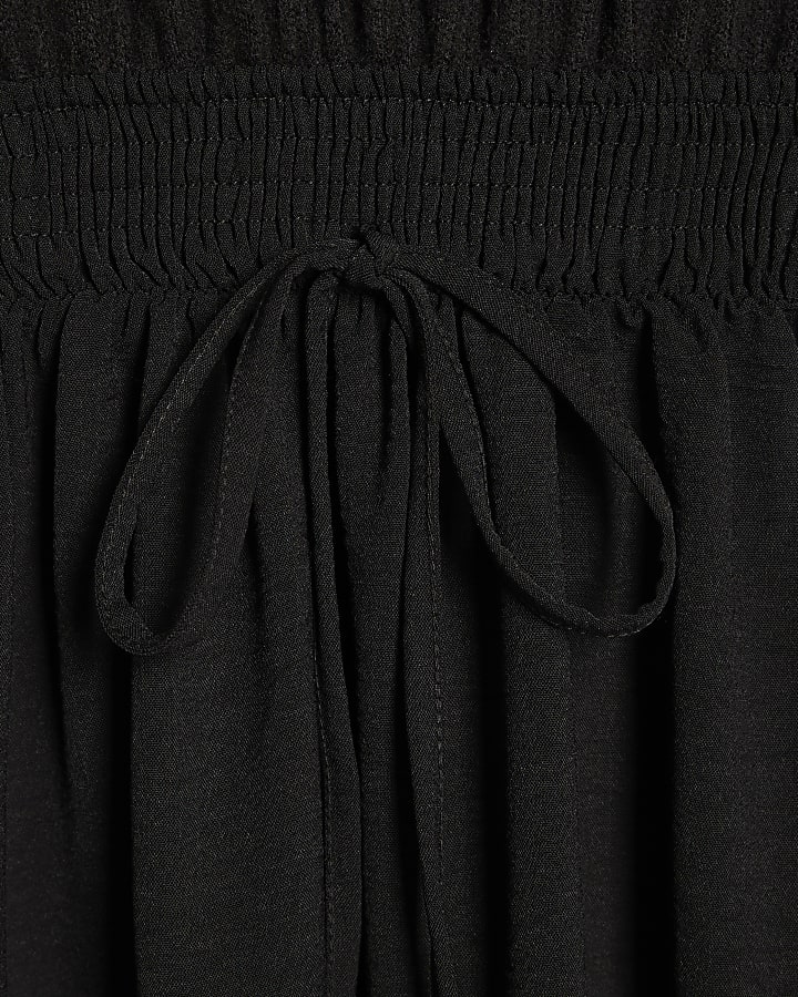 Black Cosy Hybrid Midi Dress