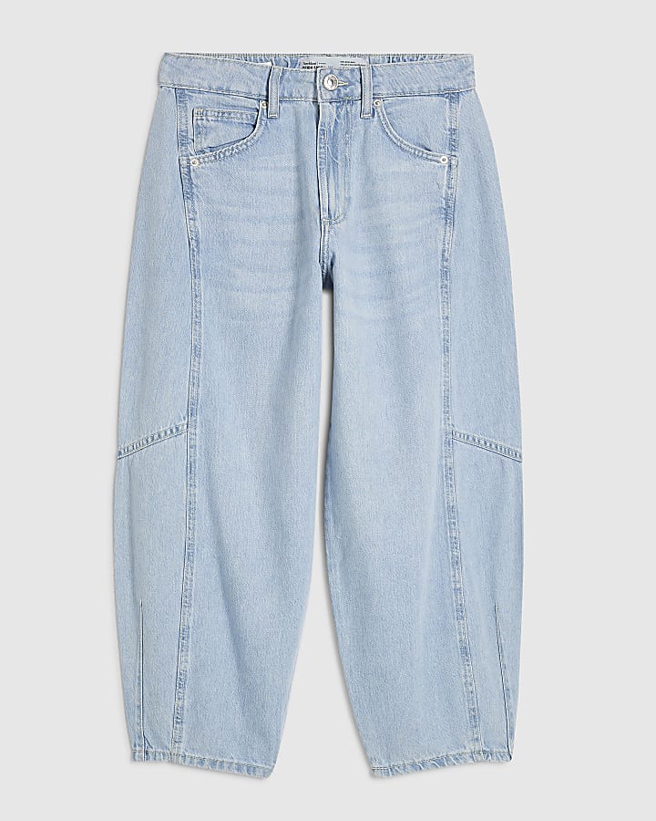 Petite Soft Barrel Leg Jeans