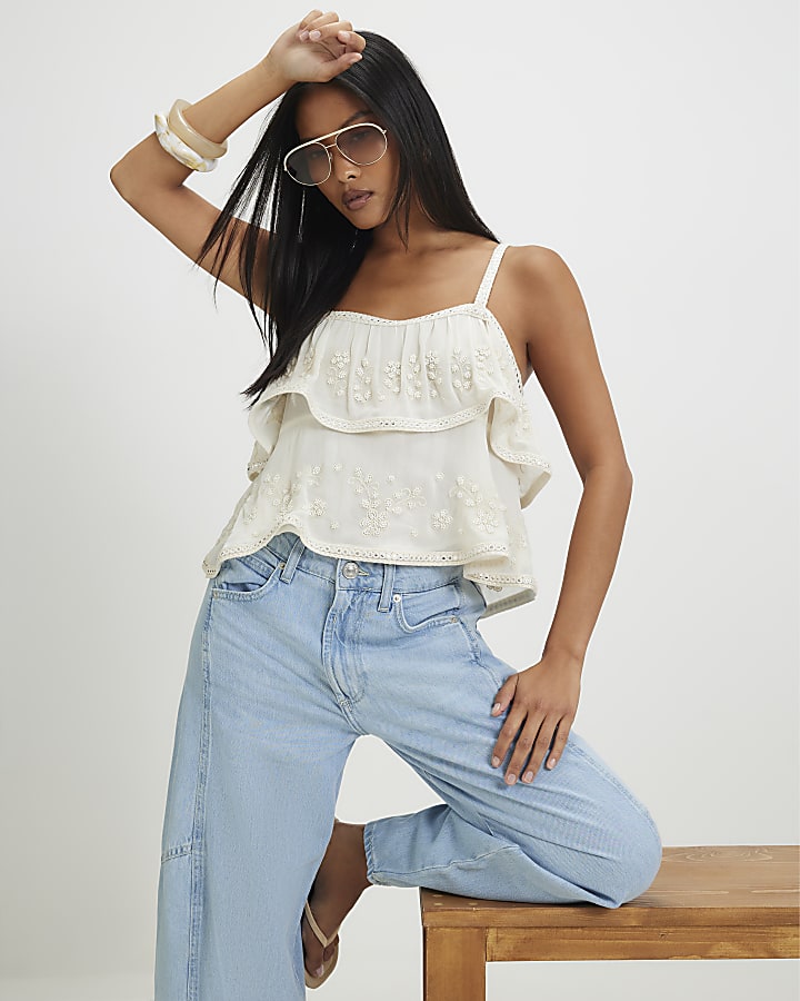 Petite Soft Barrel Leg Jeans