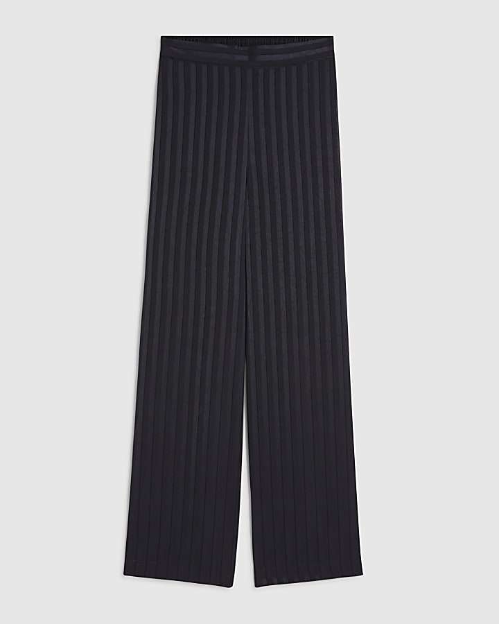 Navy Stripe Trousers