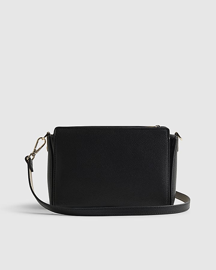 Black Boxy Cross Body Bag