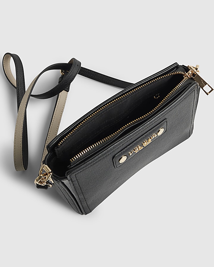 Black Boxy Cross Body Bag