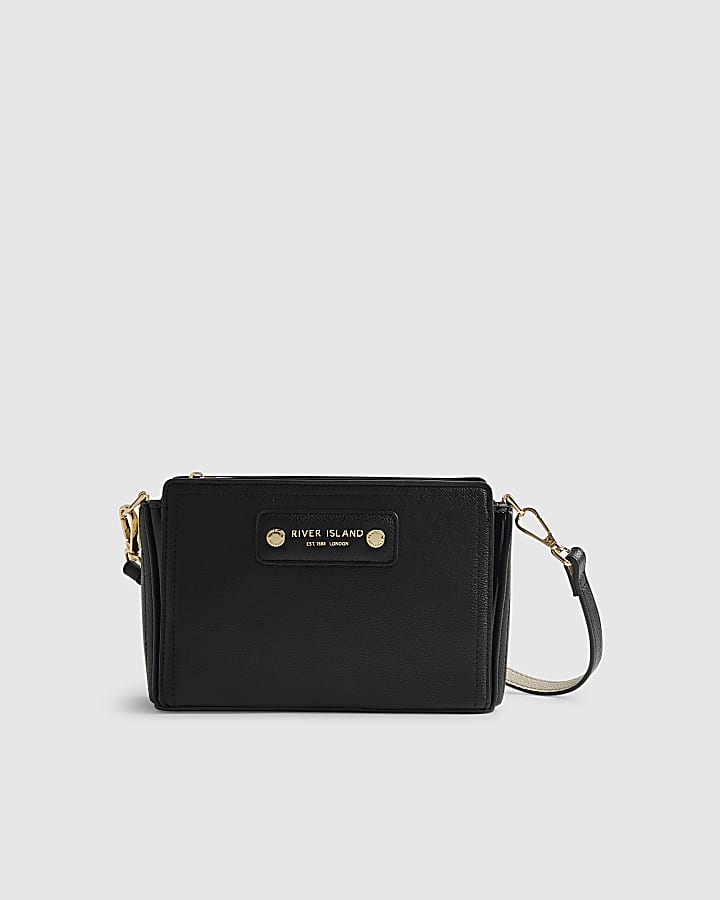 Black Boxy Cross Body Bag