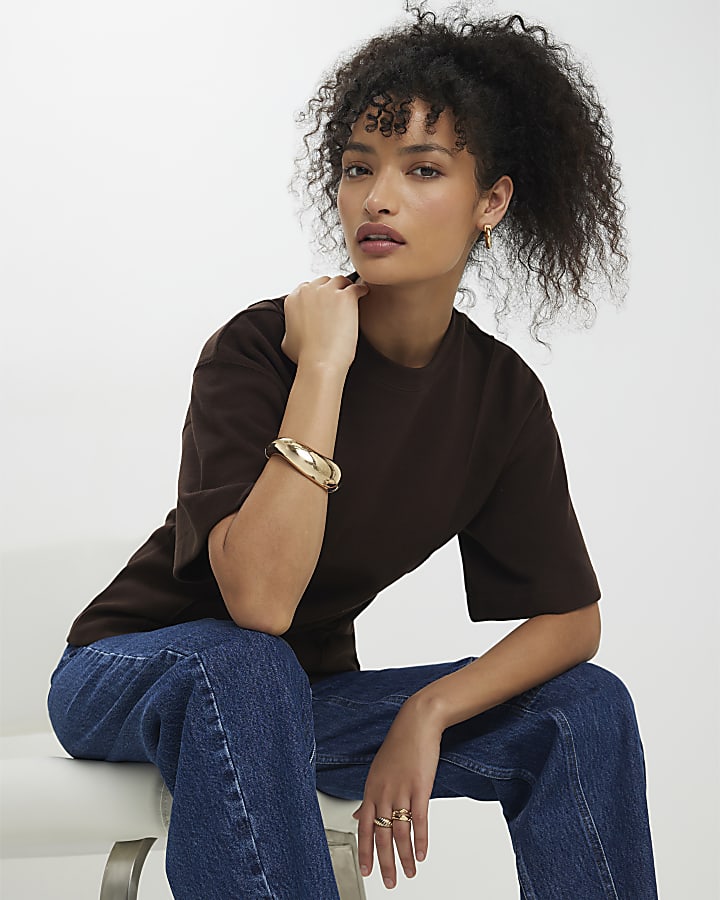 Brown Cosy Short Sleeve T-Shirt