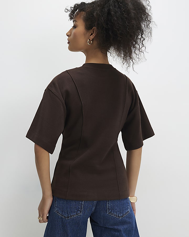 Brown Cosy Short Sleeve T-Shirt