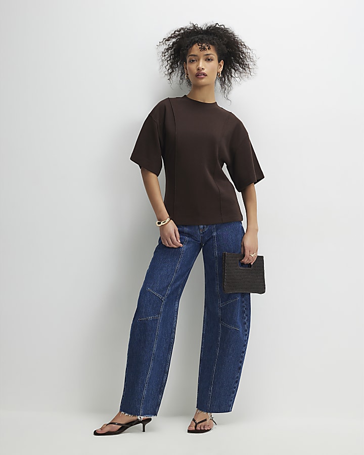 Brown Cosy Short Sleeve T-Shirt