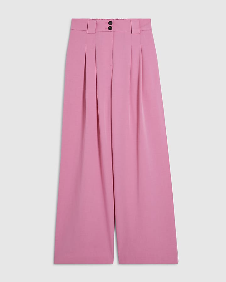 Pink Wide Leg Trousers