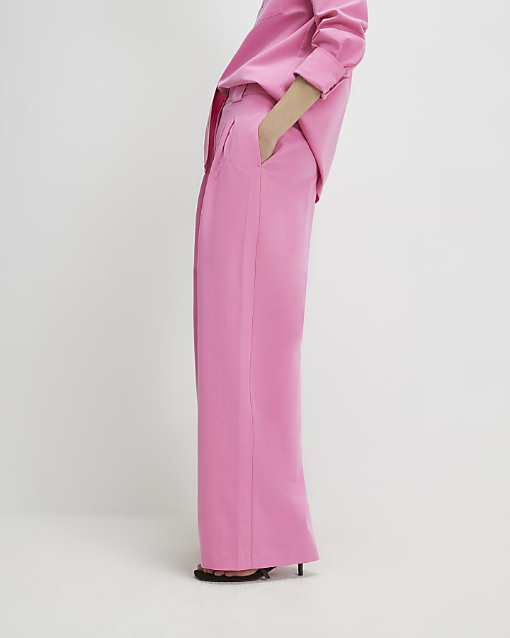 Pink Wide Leg Trousers