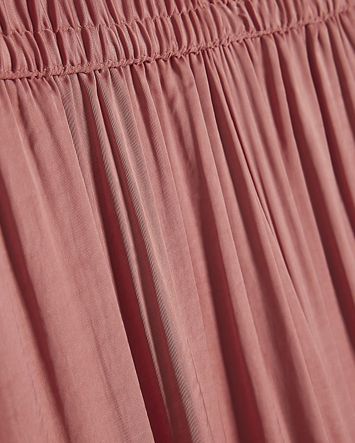 Pink Wide Leg Trousers