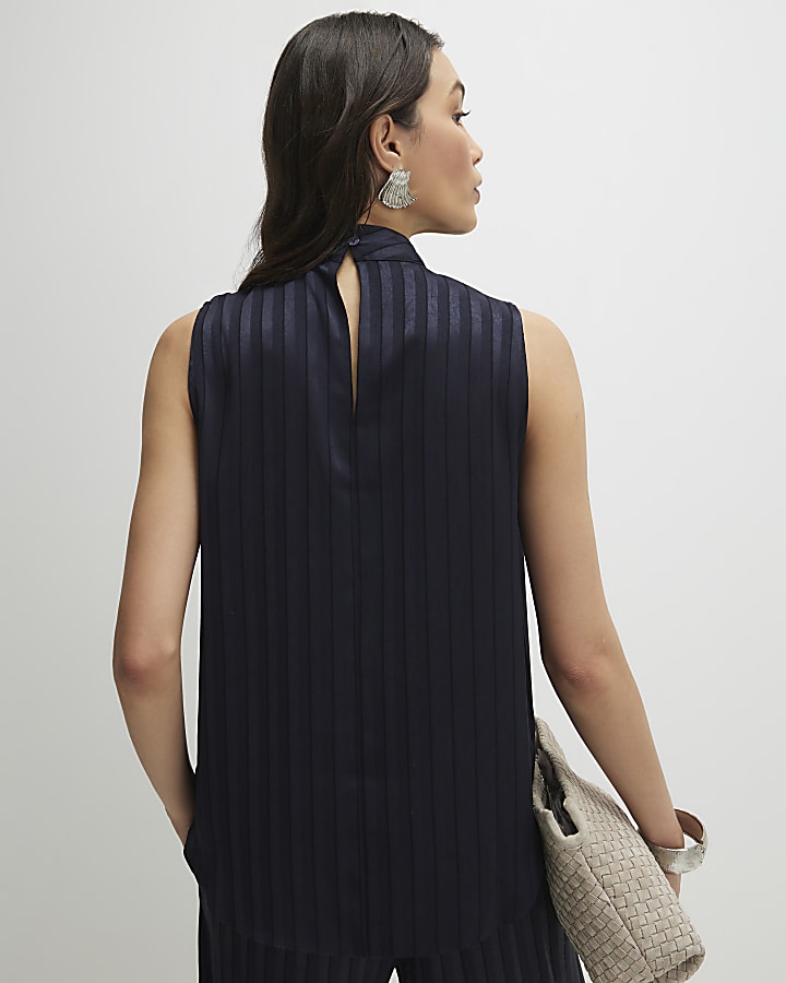 Navy Stripe Tunic Cami