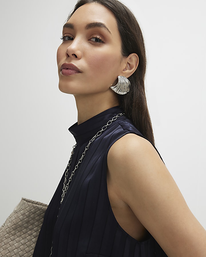 Navy Stripe Tunic Cami