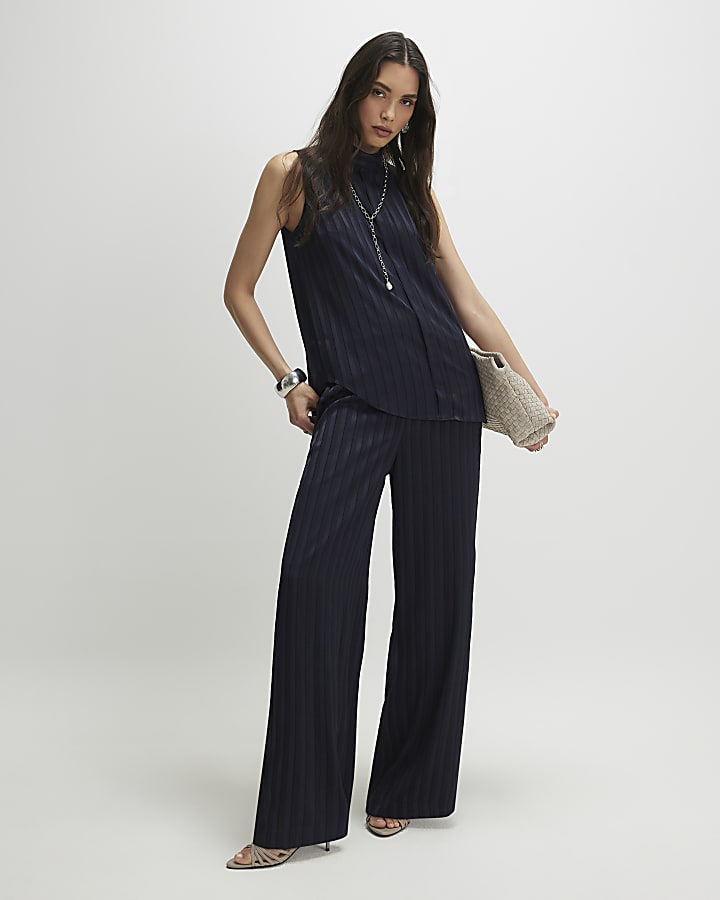 Navy Stripe Tunic Cami