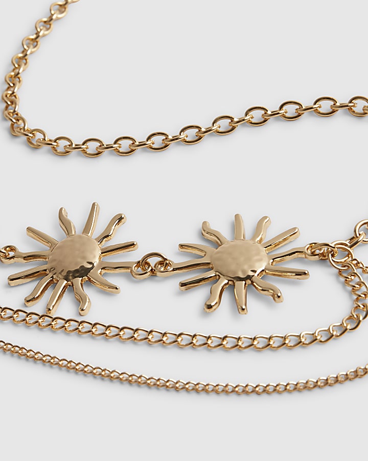 Gold Sun Chain Belt