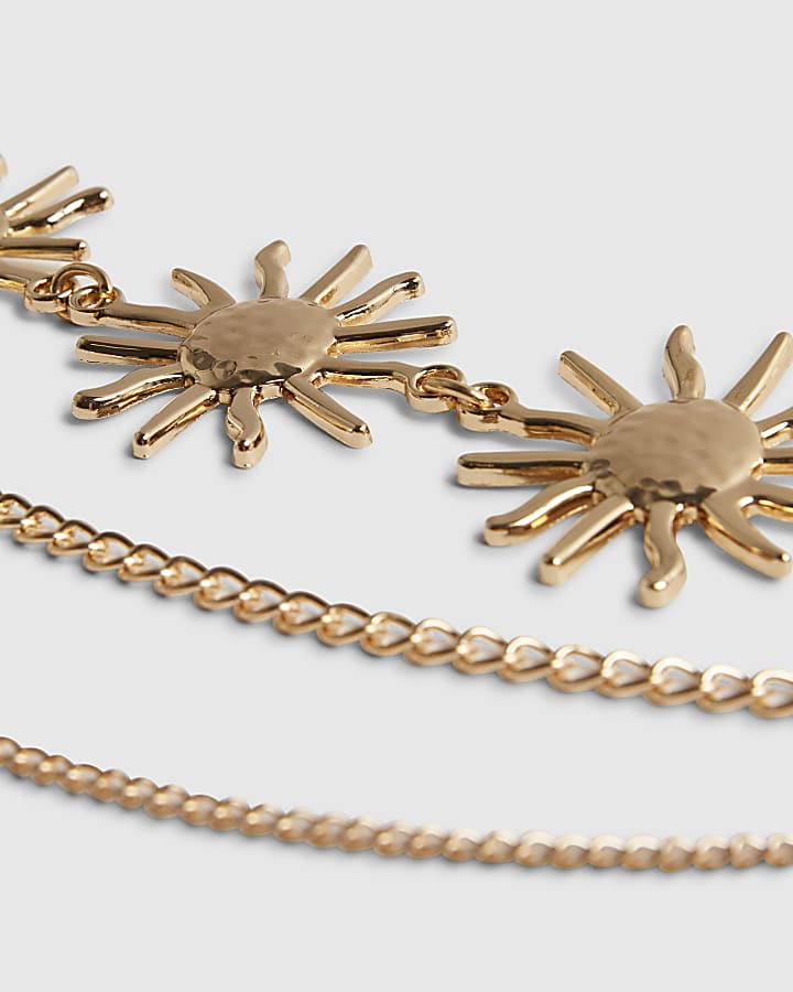 Gold Sun Chain Belt