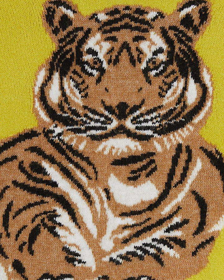 Yellow Tiger Knitted Jumper