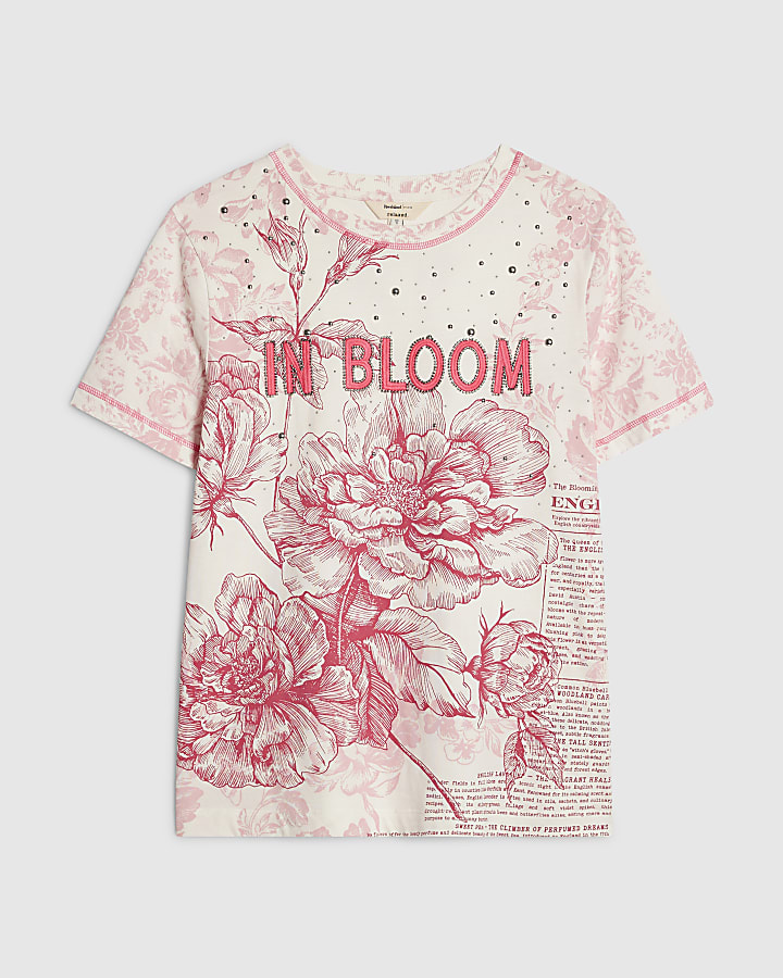 Pink Short Sleeve In Bloom T-shirt