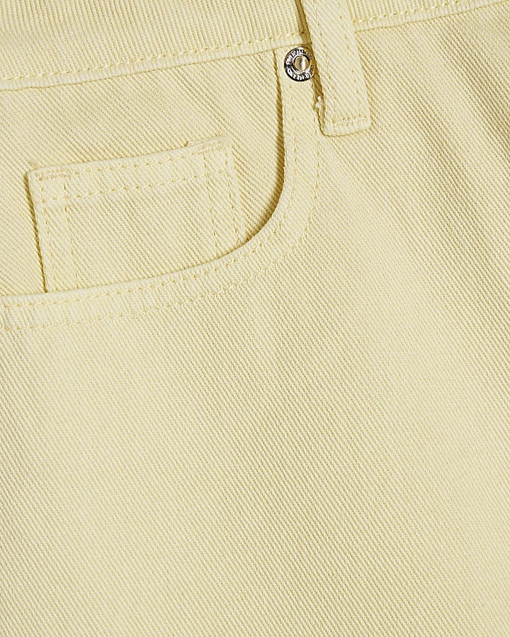 Yellow Hotpant Denim Shorts