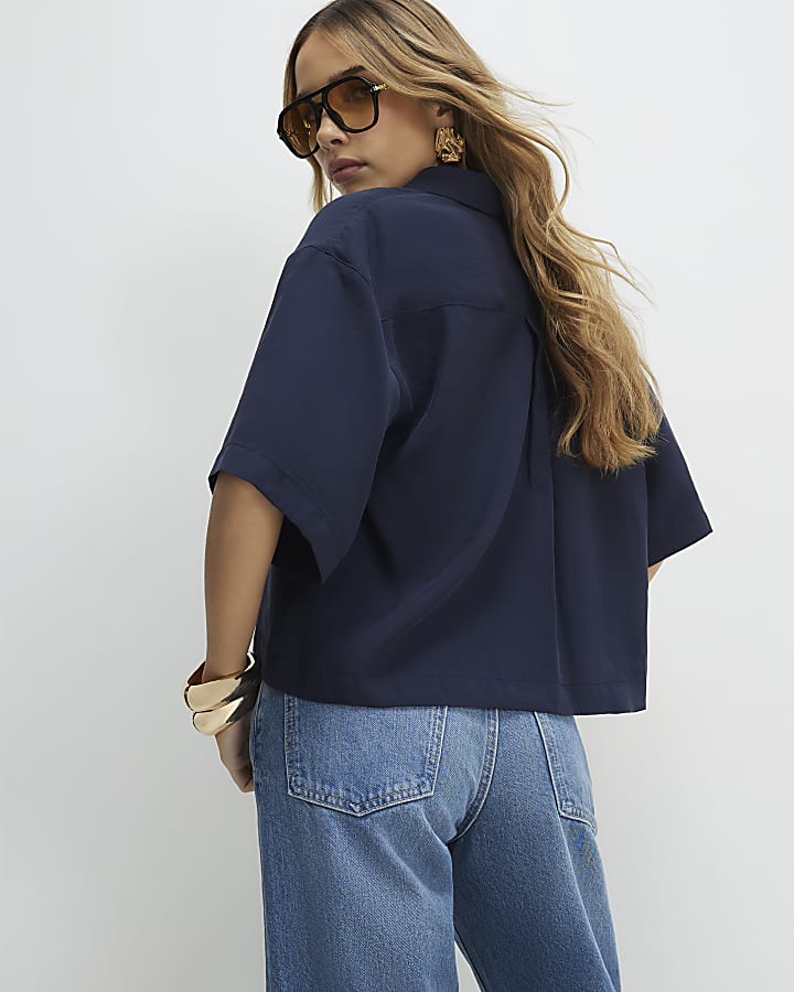 Blue Short Sleeve Polo Shirt