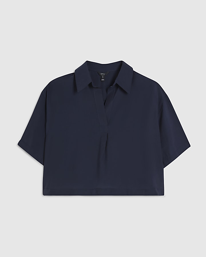 Blue Short Sleeve Polo Shirt
